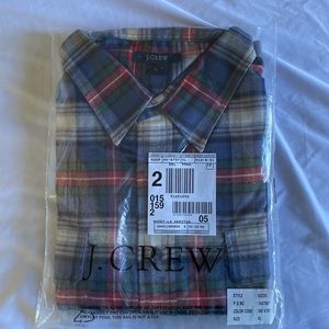 NWT J. Crew Men’s Long Sleeve Flannel Shirt. Size XL. Circa 2004!